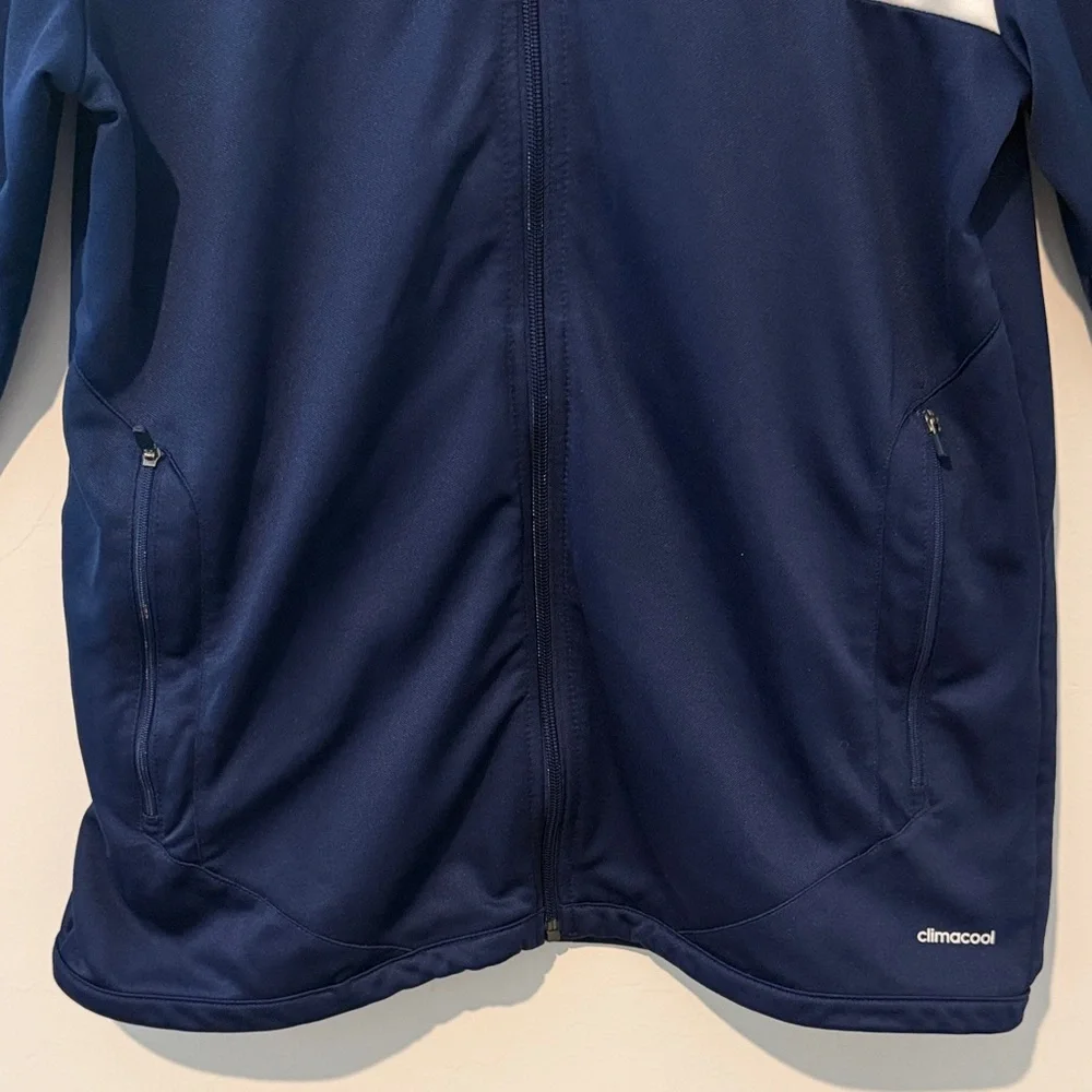 Adidas Tiro 13 track training jacket Youth/Men Blue and White full zip size L